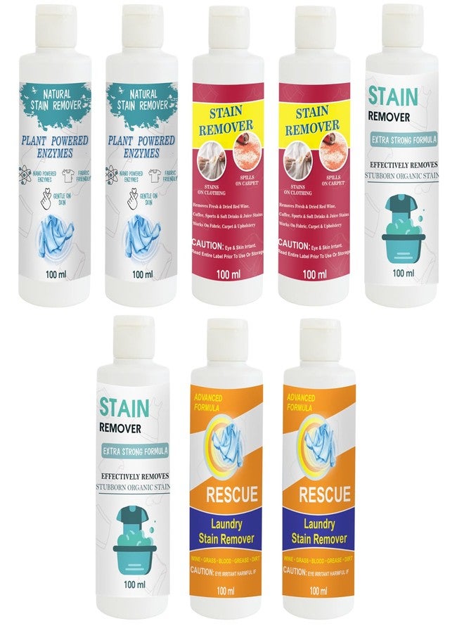 TOOVUS Stain Remover Combo Pack of Shirt x2, Red x2, Doll x2, Orange and Orange Stain Remover | Multi-Surface Cleaning Solution for Clothes, Fabrics, Upholstery (100 g Each - Image 1